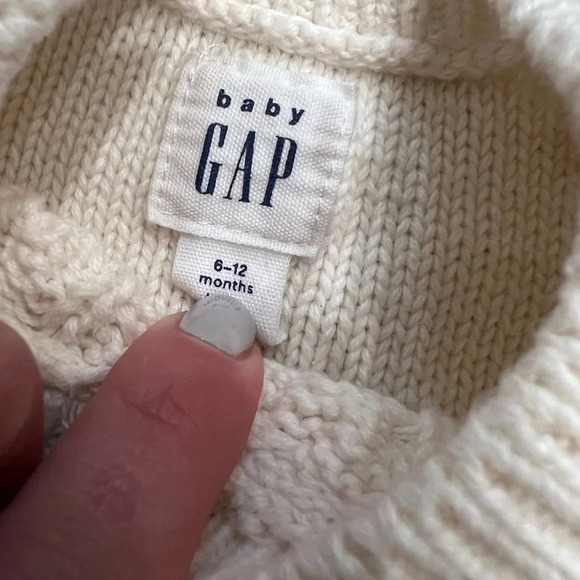 Baby GAP Ivory Infant Sweater Dress - Picture 2 of 6